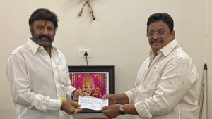 Nandamuri Balakrishna has contributed a total of <span class='webrupee'>₹</span>1.25 crore to three funds. Nandamuri Balakrishna has contributed a total of <span class='webrupee'>₹</span>1.25 crore to three funds.