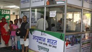 The National Health Authority (NHA) said that hospitals empanelled under the Ayushman Bharat scheme can use their authorised testing facilities or tie up with an authorised testing facility.(Yogendra Kumar/HT photo. Representative image) The National Health Authority (NHA) said that hospitals empanelled under the Ayushman Bharat scheme can use their authorised testing facilities or tie up with an authorised testing facility.(Yogendra Kumar/HT photo. Representative image)