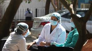 State health minister Rajesh Tope said Maharashtra is likely to extend the lockdown beyond April 14, especially in Mumbai and other urban areas by two more weeks. (Photo by Yogendra Kumar/Hindustan Times)(Yogendra Kumar/HT PHOTO) State health minister Rajesh Tope said Maharashtra is likely to extend the lockdown beyond April 14, especially in Mumbai and other urban areas by two more weeks. (Photo by Yogendra Kumar/Hindustan Times)(Yogendra Kumar/HT PHOTO)