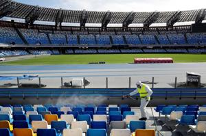 File image of an empty stadium in Italy.(Reuters) File image of an empty stadium in Italy.(Reuters)
