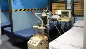 An Indian Railways train coach is converted into an isolation ward for treating Covid-19 patients(HT Photo) An Indian Railways train coach is converted into an isolation ward for treating Covid-19 patients(HT Photo)