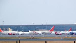 Domestic and international flights have been suspended till April 15 amid nationwide lockdown to curb spreading of coronavirus infections.(ANI file photo) Domestic and international flights have been suspended till April 15 amid nationwide lockdown to curb spreading of coronavirus infections.(ANI file photo)