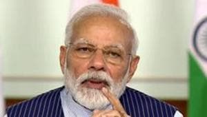 Prime Minister Narendra Modi paid tributes to those who toiled for decades to build the party, and said it is because of them that the BJP got the chance to serve the country.(ANI) Prime Minister Narendra Modi paid tributes to those who toiled for decades to build the party, and said it is because of them that the BJP got the chance to serve the country.(ANI)