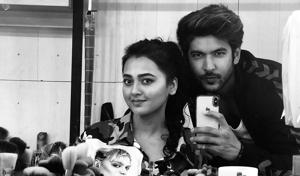 Tejasswi Prakash with Shivin Narang. Tejasswi Prakash with Shivin Narang.