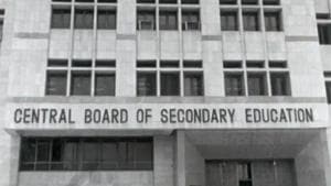 Central Board of Secondary Education.(HT file) Central Board of Secondary Education.(HT file)