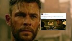 Chris Hemsworth stars as a mercenary in Extraction. Chris Hemsworth stars as a mercenary in Extraction.