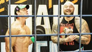 John Cena and The Fiend during Firefly Fun House match.(WWE) John Cena and The Fiend during Firefly Fun House match.(WWE)