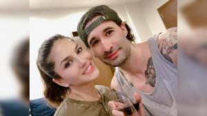 Sunny Leone and Daniel Weber celebrating their ninth wedding anniversary in quarantine. Sunny Leone and Daniel Weber celebrating their ninth wedding anniversary in quarantine.