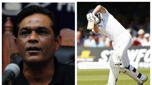 File photo of Rashid Latif and cricket.(File) File photo of Rashid Latif and cricket.(File)