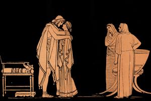 Where is home? Homer’s Odysseus said, “Where shall a man find sweetness to surpass his own home…? Not in far lands, though he build a house of gold.” Pictured here, Odyssey and his wife Penelope on his return to Ithaca after 10 years. Illustration after John Flaxman.(Getty Images) Where is home? Homer’s Odysseus said, “Where shall a man find sweetness to surpass his own home…? Not in far lands, though he build a house of gold.” Pictured here, Odyssey and his wife Penelope on his return to Ithaca after 10 years. Illustration after John Flaxman.(Getty Images)