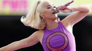 Katy Perry performs before the start of the Women's T20 World Cup cricket final match between Australia and India in Melbourne.(AP) Katy Perry performs before the start of the Women's T20 World Cup cricket final match between Australia and India in Melbourne.(AP)
