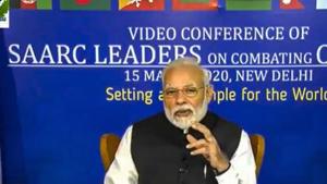 Prime Minister Narendra Modi had proposed the Saarc Covid-19 Emergency Response Fund at the March 15 meeting with leaders from the region(PTI) Prime Minister Narendra Modi had proposed the Saarc Covid-19 Emergency Response Fund at the March 15 meeting with leaders from the region(PTI)