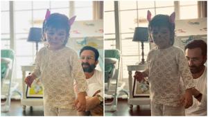 Taimur turned into the Easter bunny for parents Saif Ali Khan and Kareena Kapoor.