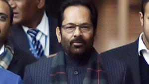 Union minister for minority affairs Mukhtar Abbas Naqvi(Ajay Aggarwal/HT PHOTO) Union minister for minority affairs Mukhtar Abbas Naqvi(Ajay Aggarwal/HT PHOTO)
