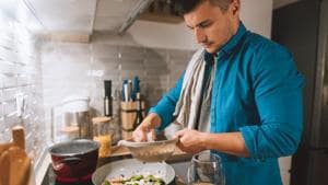 While binge watching on OTT platforms is the favourite pass time of most youngsters, the cooking challenge has made them take a break from screen time and get involved in cooking for the household.(Getty Images)