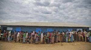 Nearly 400 starving people were found aboard the ship when it was found.(AP Photo) Nearly 400 starving people were found aboard the ship when it was found.(AP Photo)
