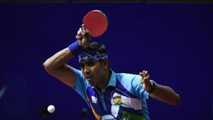 File image of Sharath Kamal.(Getty Images) File image of Sharath Kamal.(Getty Images)