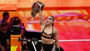 Former WWE and UFC Champion Ronda Rousey.(WWE) Former WWE and UFC Champion Ronda Rousey.(WWE)