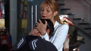 Robert Downey Jr and Gwyneth Paltrow as Tony Stark and Pepper Potts. Robert Downey Jr and Gwyneth Paltrow as Tony Stark and Pepper Potts.
