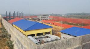 An under construction detention camp in Matia, Assam.(HT Photo) An under construction detention camp in Matia, Assam.(HT Photo)