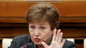 Global contraction of coronavirus in the first of 2020 is inevitable , IMF MD Kristalina Georgieva said.(REUTERS) Global contraction of coronavirus in the first of 2020 is inevitable , IMF MD Kristalina Georgieva said.(REUTERS)