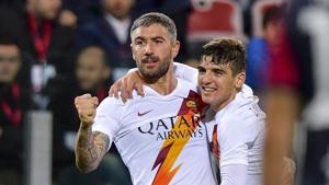 File image of Roma players.(AP) File image of Roma players.(AP)