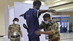 For CISF personnel, who come in direct contact with hundreds of thousands of travellers every day at metro stations and airports, the force has plans for them to sanitise their hands after every two or three travellers. (Photo: AP)