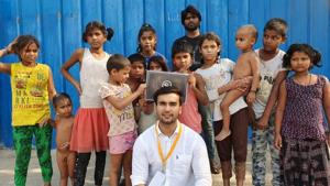 Sagar arranges for food and distributes it among the needy. Sagar arranges for food and distributes it among the needy.