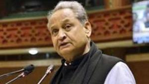 Ashok Gehlot said the allotment should be done on the basis of the current population. Currently, the basis for allotment is 2011 census.(HT File Photo)