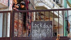 A public notice stating a lockdown hangs outside Jahangirpuri’s C Block, one of Delhi’s 87 containment zones, on Tuesday.(Sanchit Khanna/HT PHOTO) A public notice stating a lockdown hangs outside Jahangirpuri’s C Block, one of Delhi’s 87 containment zones, on Tuesday.(Sanchit Khanna/HT PHOTO)
