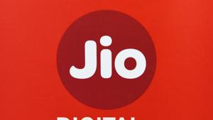 A JIO Telecom logo is seen at a mobile phone store in Mumbai.(AFP File) A JIO Telecom logo is seen at a mobile phone store in Mumbai.(AFP File)