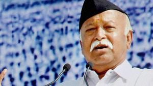 File photo of RSS chief Mohan Bhagwat.(PTI) File photo of RSS chief Mohan Bhagwat.(PTI)