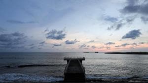 An empty jetty is seen ahead of Earth Day, during the curfew amid concerns about the spread of coronavirus disease.(REUTERS) An empty jetty is seen ahead of Earth Day, during the curfew amid concerns about the spread of coronavirus disease.(REUTERS)