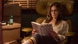Sarah Jessica Parker from the movie Divorce, reading a book at home. Sarah Jessica Parker from the movie Divorce, reading a book at home.