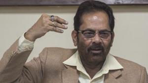 Naqvi had slammed IOC a couple of days ago for alleging Islamophobia behind the criticism of Tablighi Jamaat for spreading Covid-19 infections(Pratik Chorge/HT Photo) Naqvi had slammed IOC a couple of days ago for alleging Islamophobia behind the criticism of Tablighi Jamaat for spreading Covid-19 infections(Pratik Chorge/HT Photo)