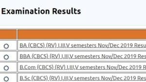 OU revaluation results for BA, BBA, B.Com, B.Sc declared. (Screengrab) OU revaluation results for BA, BBA, B.Com, B.Sc declared. (Screengrab)