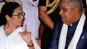 File photo of CM Mamata Banerjee and governor Jagdeep Dhankhar. (HT Photo) File photo of CM Mamata Banerjee and governor Jagdeep Dhankhar. (HT Photo)