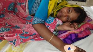 Seen here is ASHA worker Subhadra, who was attacked in her home on Thursday. Seen here is ASHA worker Subhadra, who was attacked in her home on Thursday.