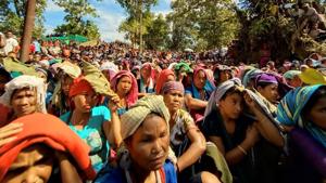 Currently, around 4,000 Bru families are settled in six camps in Tripura.(HT Photo) Currently, around 4,000 Bru families are settled in six camps in Tripura.(HT Photo)