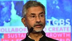 External Affairs Minister S Jaishankar had telephonic conversations with the foreign ministers of Saudi Arabia and Oman on Thursday and with the foreign ministers of Qatar, the United Arab Emirates (UAE) and Palestine on Friday.(PTI PHOTO.) External Affairs Minister S Jaishankar had telephonic conversations with the foreign ministers of Saudi Arabia and Oman on Thursday and with the foreign ministers of Qatar, the United Arab Emirates (UAE) and Palestine on Friday.(PTI PHOTO.)