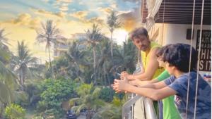 Sussanne Khan shared a picture of Hrithik Roshan and sons Hridhaan and Hrehaan. Sussanne Khan shared a picture of Hrithik Roshan and sons Hridhaan and Hrehaan.