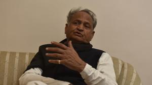 Ashok Gehlot, Chief Minister of Rajasthan interacts with media at sahyadri guest house in Mumbai.(Anshuman Poyrekar/HT File Photo) Ashok Gehlot, Chief Minister of Rajasthan interacts with media at sahyadri guest house in Mumbai.(Anshuman Poyrekar/HT File Photo)