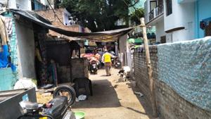The area was declared a hotspot on April 3 after 12 Tablighi Jamaat members were found infected with the coronavirus.(HT Photo) The area was declared a hotspot on April 3 after 12 Tablighi Jamaat members were found infected with the coronavirus.(HT Photo)