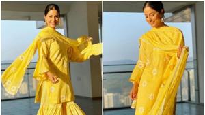 Hina Khan is in self-isolation with her family in Mumbai. Hina Khan is in self-isolation with her family in Mumbai.
