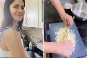 Katrina Kaif has been sharing videos of herself experimenting in the kitchen. Katrina Kaif has been sharing videos of herself experimenting in the kitchen.