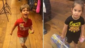 Karan Johar shared fresh clips of his children - Yash and Roohi. Karan Johar shared fresh clips of his children - Yash and Roohi.