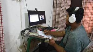 There is also a view that viva exams can be conducted through Skype for MPhil or PhD students.(Raj K Raj/HT file photo. Representative image) There is also a view that viva exams can be conducted through Skype for MPhil or PhD students.(Raj K Raj/HT file photo. Representative image)