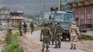 Mortars along the Line of Control (LoC) in three sectors of Jammu and Kashmir’s Poonch district were fired on Tuesday, a defence spokesperson said.(PTI) Mortars along the Line of Control (LoC) in three sectors of Jammu and Kashmir’s Poonch district were fired on Tuesday, a defence spokesperson said.(PTI)