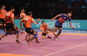 Representative image of the Pro Kabaddi League.(Milind Saurkar/HT Photo)