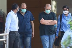 The duo was produced before a special Prevention of Money Laundering Act (PMLA) court, which remanded them to ED’s custody till May 24.(Vijayanand Gupta/HT file Photo) The duo was produced before a special Prevention of Money Laundering Act (PMLA) court, which remanded them to ED’s custody till May 24.(Vijayanand Gupta/HT file Photo)